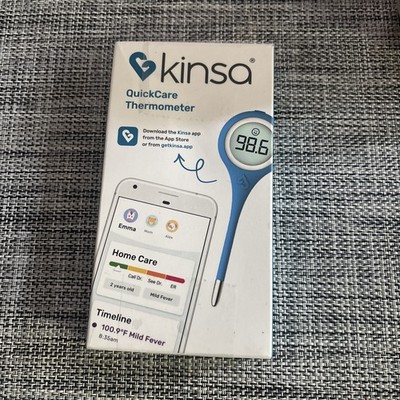 KINSA Quick Care Thermometer Smart Digital Bluetooth KSA-120 Free App