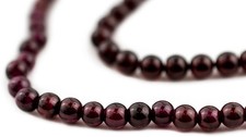 Round Garnet Beads 4-5mm Red Gemstone 16 Inch Strand