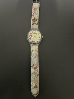 Vintage Dr. Seuss 1997 Cat In The Hat Watch - New Battery - Lenticular Band