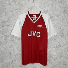 1988-1989 Arsenal London JVC Official Retro Jersey Shirt Score Draw Size M Men