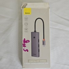 Baseus 7 in 1 Triple-Display Hub, NEW, Open Box