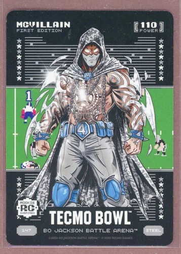 2026 Bo Jackson Battle Arena Tecmo Bowl Steel #147 McVillain - Tetairoa McMillan