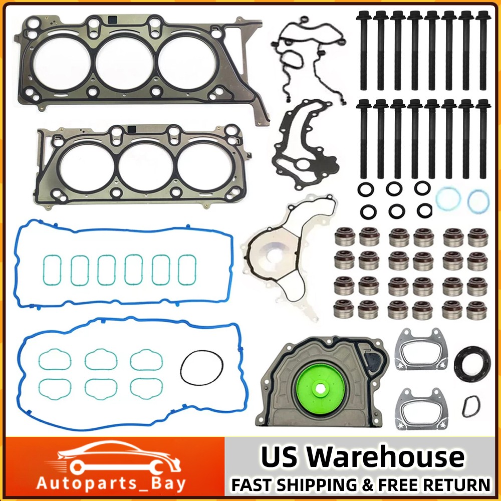 Cylinder Head Gasket Bolts Set For 2016-2024 Jeep Chrysler Dodge Ram 1500 3.6L