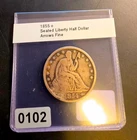 1855-O W/Arrows Seated Liberty Silver Half Dollar