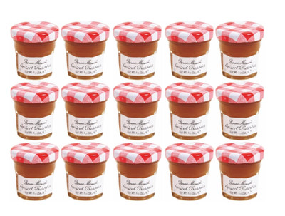 Bonne Maman Apricot Preserves 1 Ounce Jars (Pack of 15) Highest Quality Fruit