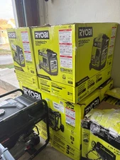 Ryobi Recoil Start Bluetooth Gasoline Powered Digital Inverter Generator with CO