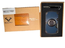 BULLIANT Men Airtag Wallet Slim Metal Carbon Fiber Look Money Clip Expandable