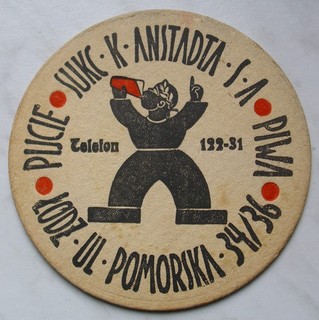 VK?? alter Bierdeckel Polen Arnstadt`s Erben A.G. Lodz