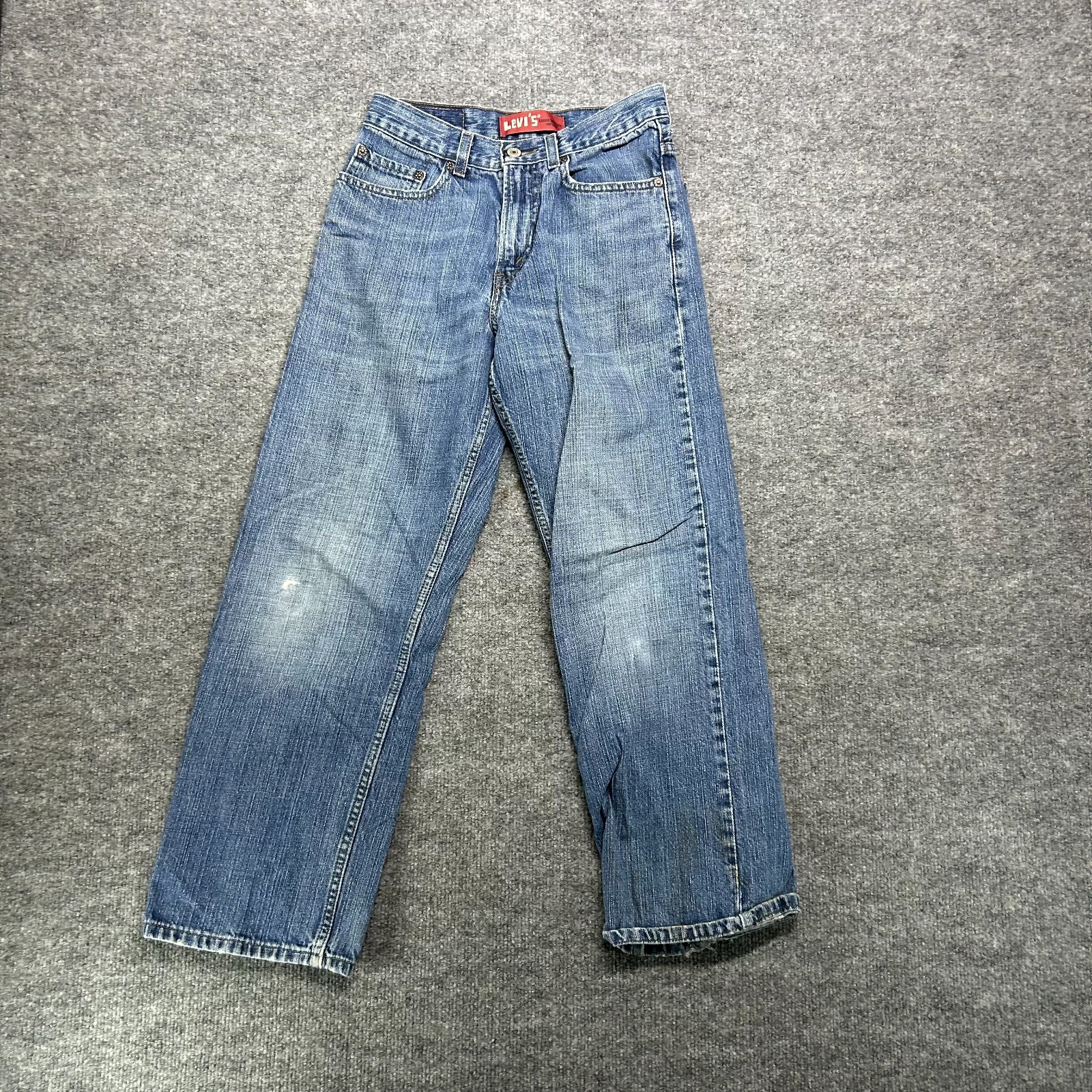 Women's 14 Blue Denim Pockets Zip Fly - 26x26.5