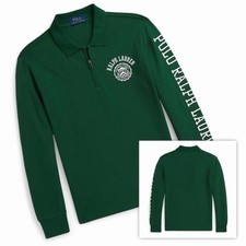 POLO RALPH LAUREN AUTHENTIC BOYS NEW ORIGINAL LONG SLEEVE MESH SHIRT Size 5, NWT