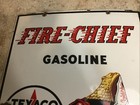 Vintage Advertising Texaco Pump Plate Sign 1940 Tin — photo 6
