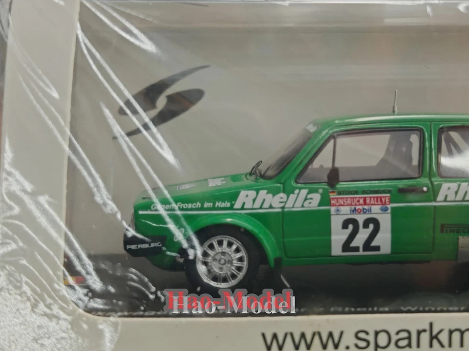 Spark 1:43 Volkswagen mk1 golf gti carreras resina diecast modelo coche regalos verde Foto 4 de 4