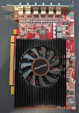 VisionTek 7750X62GX 2GB GDDR5 GPU - 6 Mini-DP-to-DP Adapters Included 