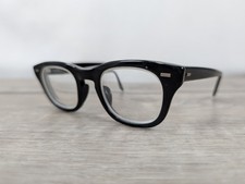 American Optical AO Vintage Black Eyeglasses 4 1/4 - 5 1/2