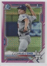 2021 Bowman Chrome Prospects Mega Box Pink Mojo Refractor /199 Hyun-il Choi 6k6