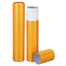 2"x11" Poster Tube, Photo Storage Tube Painting Tubes Mailing Tubes, Yellow 2pcs