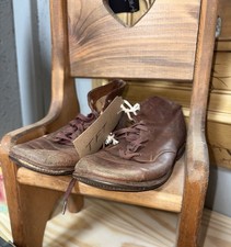 Antony Buster Brown Vintage Brown Leather Lace-Up Children's Boots Original