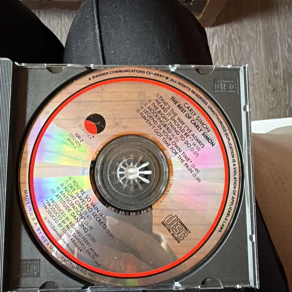 Best of by Carly Simon (CD, 1990) Foto 3 de 3