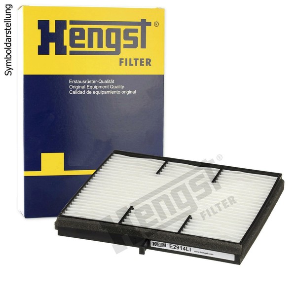 Hengst Filter Innenraumfilter Pollenfilter Filter Innenraumluft E2914LI-image