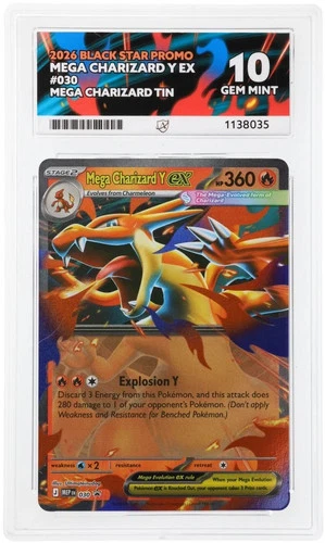 ACE 10 - Mega Charizard Y EX - 030 - Pokemon Tin Black Star Promo - English