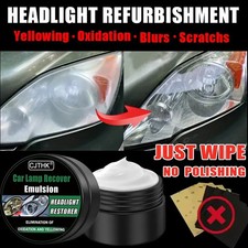 Car Headlight Restoration Polishing Kit - Scratch Remover Oxidation Cleaner