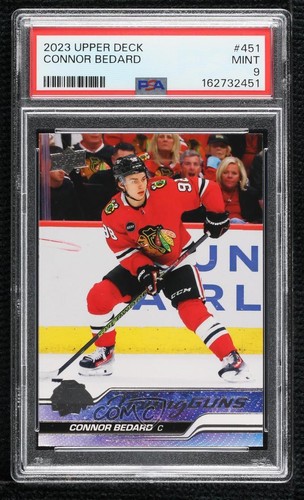 2023-24 Upper Deck Series 2 Young Guns Connor Bedard #451 PSA 9 MINT Rookie RC