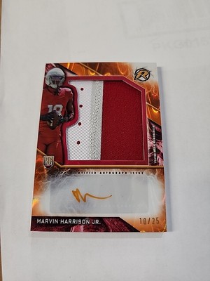 2024 Topps Resurgence RPA Marvin Harrison Jr Auto Patch Orange /25