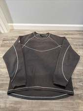 Helly Hansen Fleece Sweatshirt Sz L Gray Embroidered