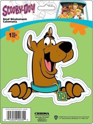 Chroma 25171 Scooby-doo Peeking Decal - 6'' Wide x 5.5'' Tall - For Cars, Bedrooms