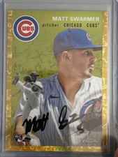 2023 Topps Chrome Platinum Anniversary Matt Swarmer #29 Toile Cream /50 RC