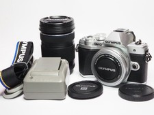  Exc    Olympus OM-D E-M10 Mark III Silver Double Zoom Lens Kit Shutter 1600