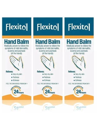 3 X Flexitol Hand Balm for Very Dry Skin with 10% Urea 56 g