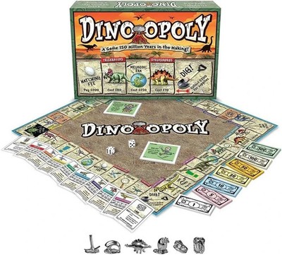 Dino-Opoly (Dinosaurier Monopoly) Familien Brettspiel von Cheatwell 8+