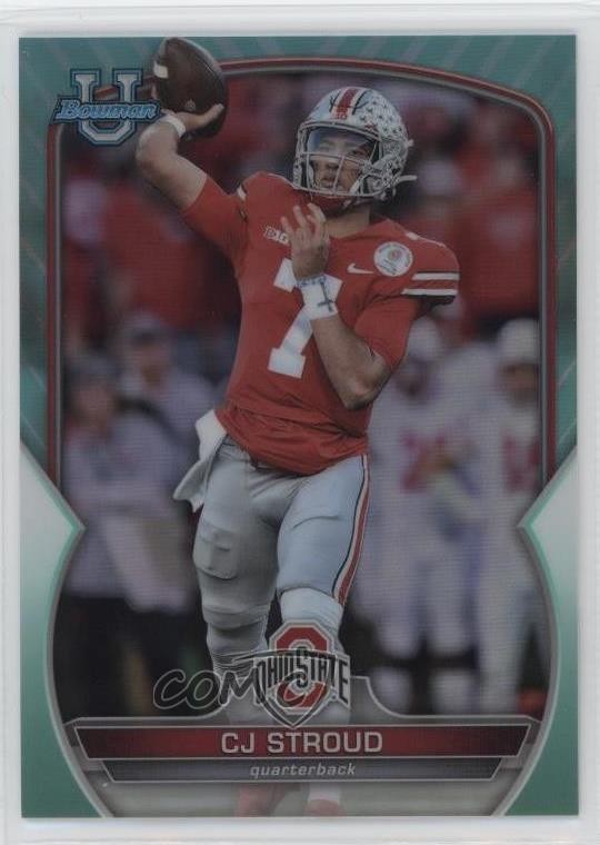 2022 Bowman U Chrome Aqua Refractor /299 CJ Stroud #100