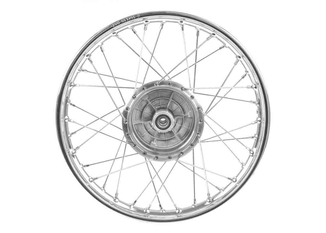 Spoke wheel alloy rim - 1.50 x16 inches complete for Simson S50, S51, KR51, SR4