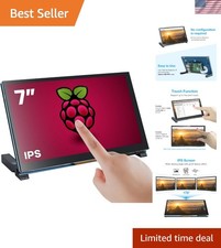 Plug-and-Play 7 Inch Capacitive Touchscreen for Raspberry Pi - 60Hz Refresh Rate