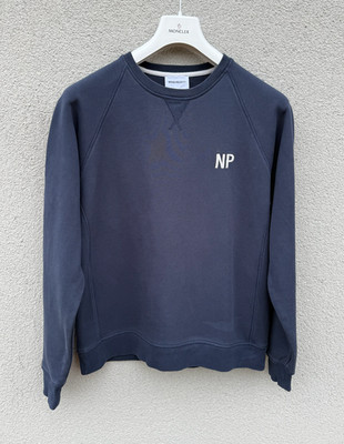 Norse Projects Sweatshirt Ketel Crew Neck Blue Pullover MEDIUM Logo Denmark VGC
