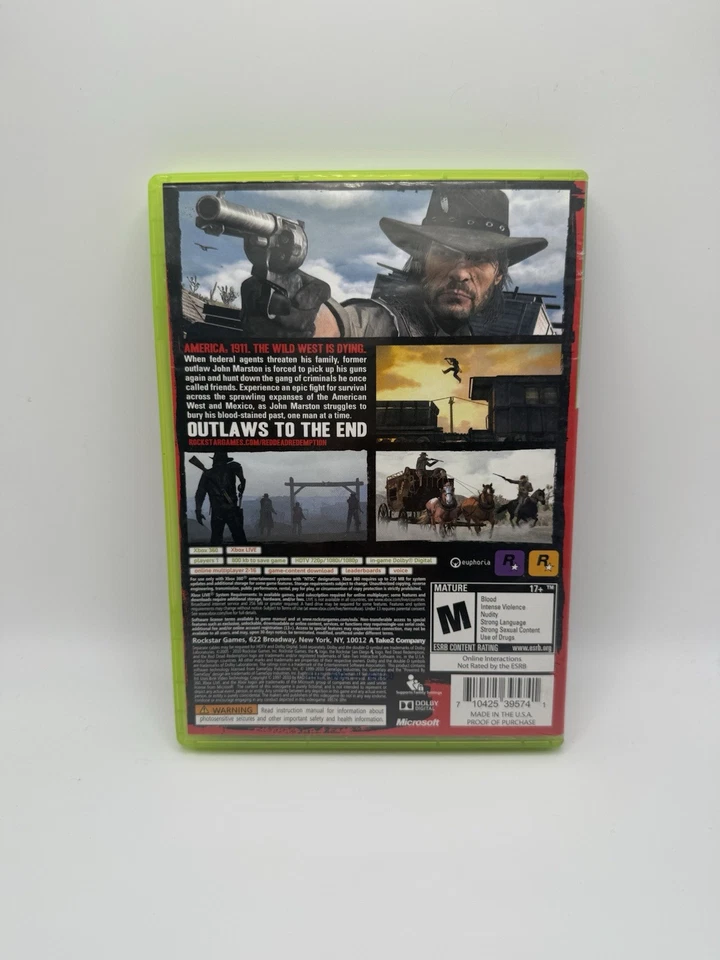 Red Dead Redemption Xbox 360, No Manual, Tested & Working - Image 2 of 3
