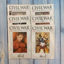 6 x Marvel Civil War Chronicles comic (Graphic Novles) #1 2 3 5 6 10
