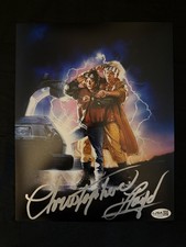 Christopher Lloyd signed Back to the future 2 8X10 photo W/ JSA COA
