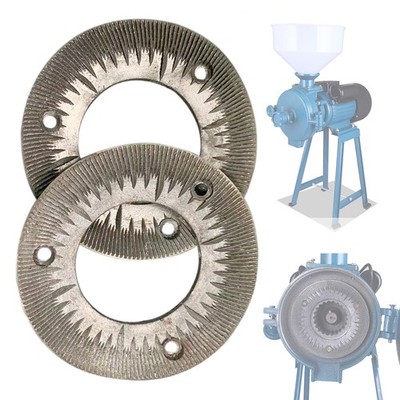 15cm Fine Cast Steel 2 Grinding Discs fit 3000W 110V Electric Dry Grain Mill