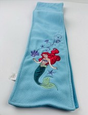 Disney Store Ariel The Little Mermaid Blue Fleece Scarf Used
