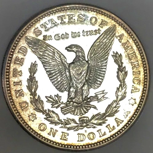 1921 D MORGAN SEMI PROOF LIKE! EXTREME RARITY! HIGHLY REFLECTIVE! WOW NR #64421