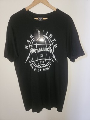 Men's Metallica Tee Hardwired to Self Destruct Large Black BNWT