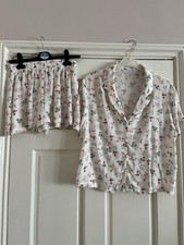 Worn Once! Strawberry Print Shorts Pyjamas Size XS Fit 6-8 by Primark