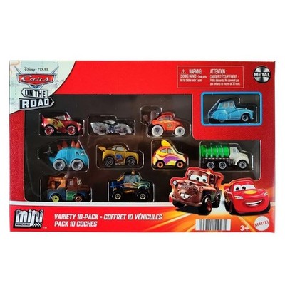 Disney Pixar Cars Mini Racers 10er Pack Die Cast Derby Serie Lightning McQueen