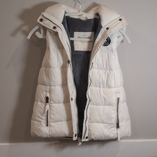 Abercrombie & Fitch Women s White Hooded Quil...