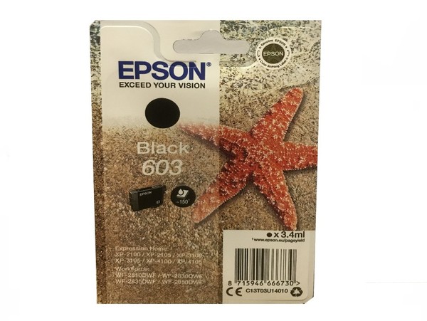 Original Epson Druckerpatrone T603 Black Schwarz FüR Workforce WF-2850DWF-image