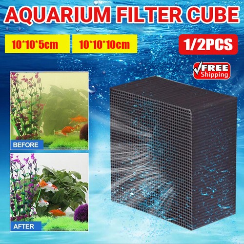 EcoAquarium Carbon Filter For Fish Tank Water Purifier Cube Aquarium