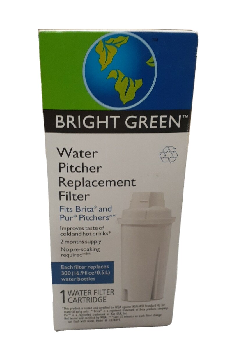 *1 x Bright Green Water Pitcher Replacement Filter fits Brita and Pur eBay
